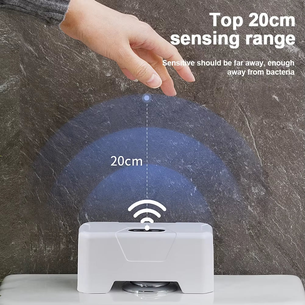 Touchless Smart Toilet Flush Automatic Toilet Flush Button Intelligent Infrared Sensor Waterproof On-Touch Flush Switch for Home